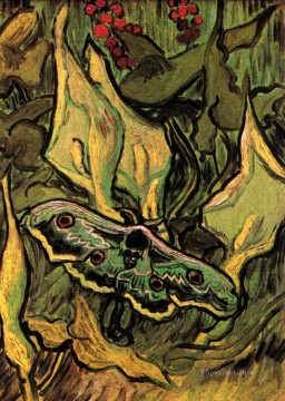 Vincent Van Gogh Painting - Gran polilla del pavo real Vincent van Gogh